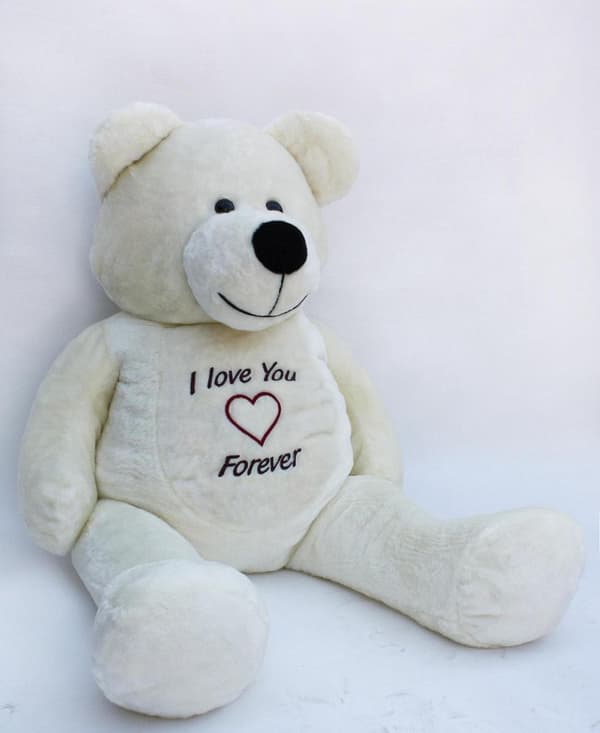180 cm Jätteteddybjörn - Perfekt present för speciella tillfällen, 'Jag älskar dig för evigt' broderi