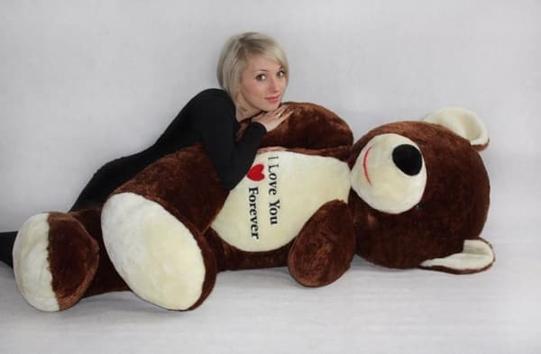 180cm XXL Blød Brun Teddybjørn - Perfekt Uforglemmelig Gave til Særlige Lejligheder