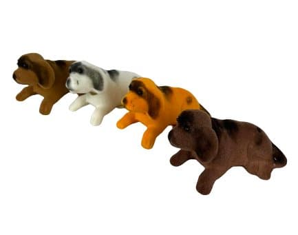 En hund med ett nickande huvud
