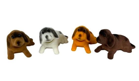 En hund med ett nickande huvud