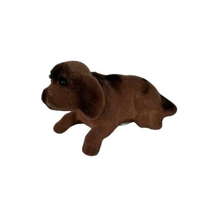 En hund med ett nickande huvud