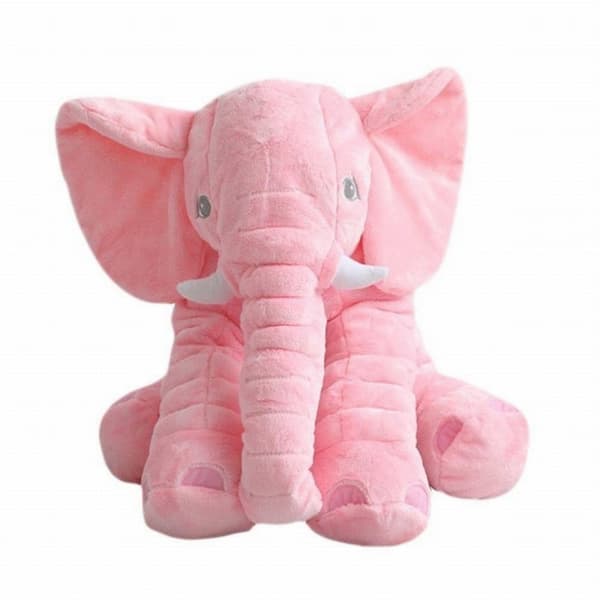 Mjuk rosa plysch elefant - Säker & bekväm kramkamrat för barn