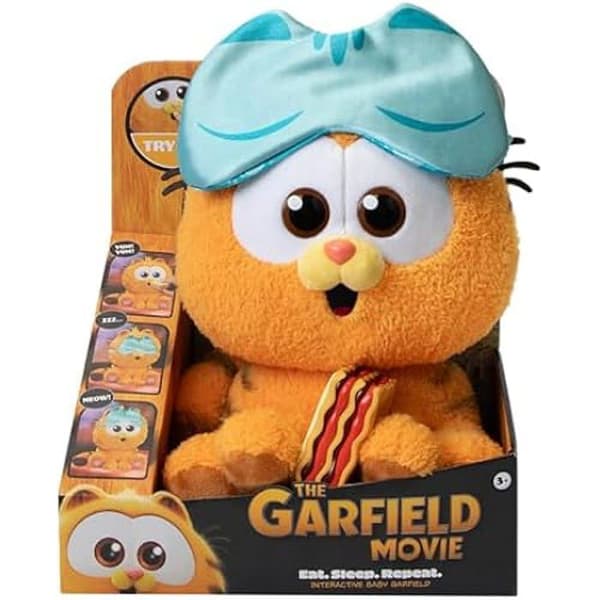 ANIMAGIC - Baby Garfield - Interaktivt Sällskapsdjur - för Barn från 3 År - Mjuk Katt Garfield - Gör Det