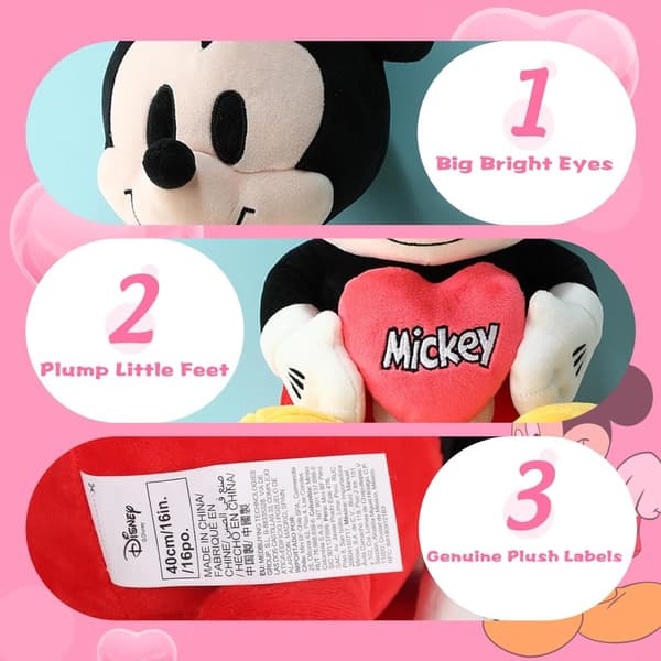 Disney Mickey Mouse tøjdyr, 42 cm / 16" påskegave