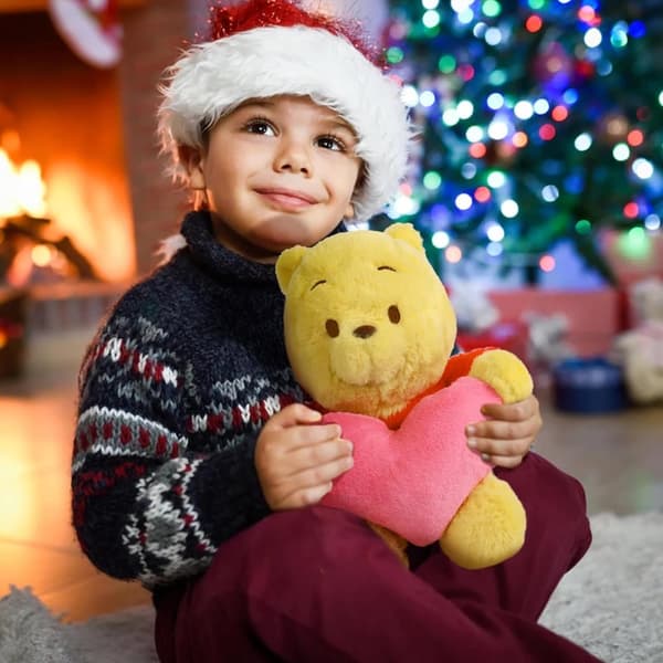 Disney Peter Plys Plys plys 30 cm/11 tommer, Medium Disney bamse, hyggeligt Peter Plys tøjdyr, Peter Plys bamse til Valentinsdagsgaver