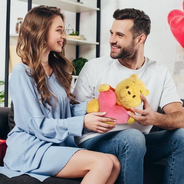 Disney Peter Plys Plys plys 30 cm/11 tommer, Medium Disney bamse, hyggeligt Peter Plys tøjdyr, Peter Plys bamse til Valentinsdagsgaver