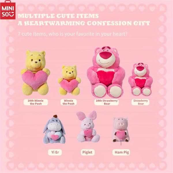 Disney Piglet Plysch 27 cm/11 tum, Medelstor Disney Piglet Mjukisdjur, Mysig Piglet Gosedjur, Piglet för Alla hjärtans dag-gåvor