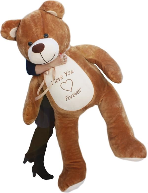 165cm Stor Blød Plush Teddybjørn - Holdbar & Krammende Europæisk Fremstillet Legetøj til Børn