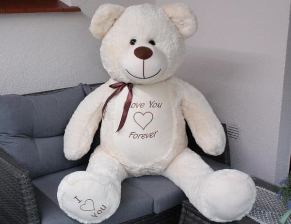 165cm Romantisk 'JEG ELSKER DIG' Blød Bamse - Perfekt Kærlighedsgave til Par