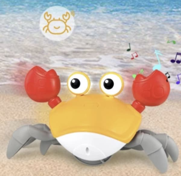 Crawling Crab, Runaway Interactive Toy - Orange