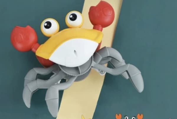 Crawling Crab, Runaway Interactive Toy - Orange