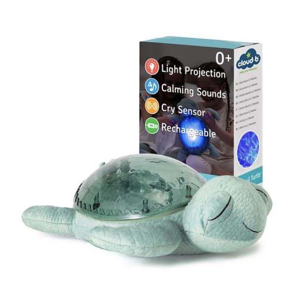 Nattlampa - Cloud b - Tranquil Turtle™ - Uppladdningsbar - Grön - 4 lugnande ljud
