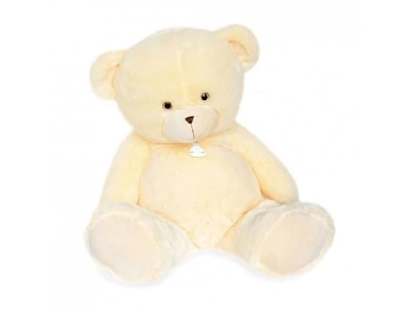 Peluche - Berättelsen om en Björn - Bellydou - 90 cm - Crème - Mjuk och Snygg
