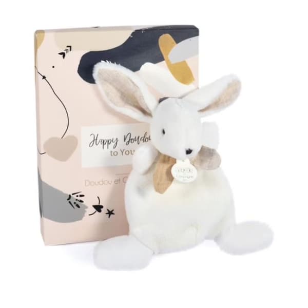 Doudou - Doudou och sällskap - Happy Wild - Vit - Blandat - 17 cm