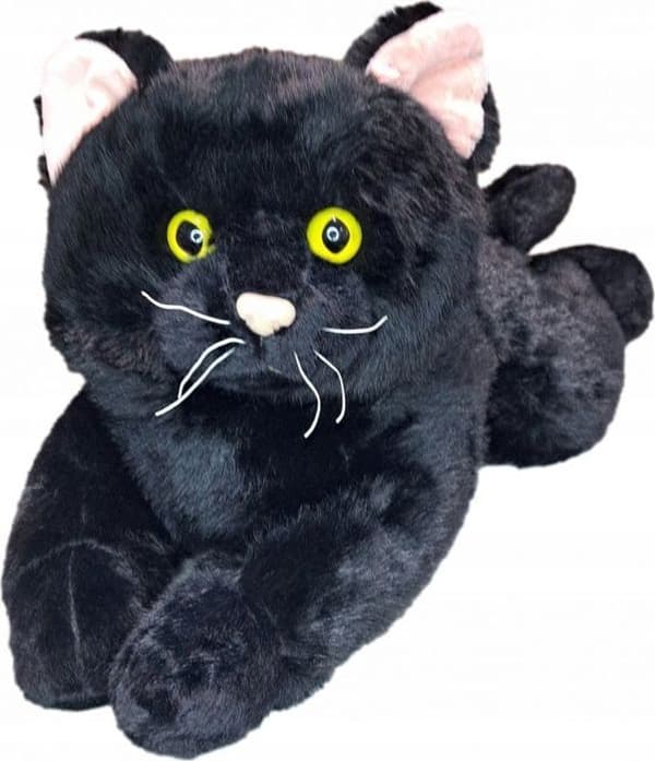 Peluche Madej Katt liggande 55cm svart 010789 73494
