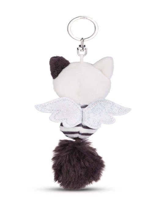 Peluche Nici - 49061 NICI - 49061 Nyckelring plysch Kattängel 12cm svart och vit GRÖN