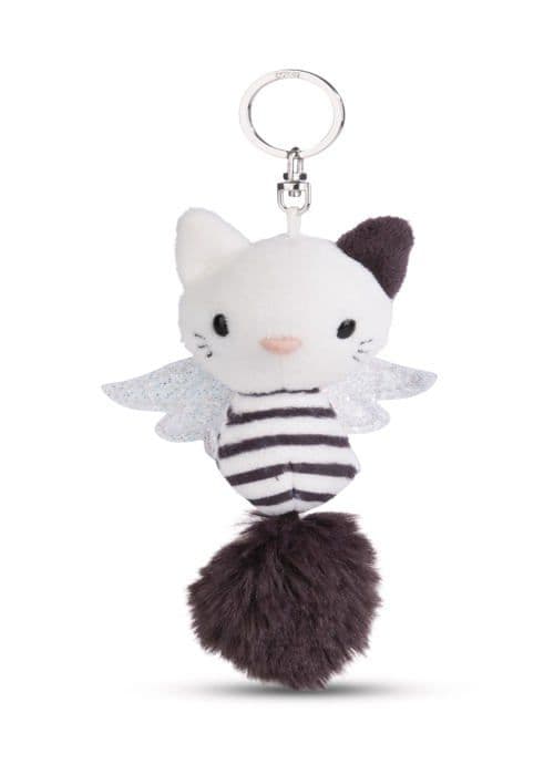 Peluche Nici - 49061 NICI - 49061 Nyckelring plysch Kattängel 12cm svart och vit GRÖN