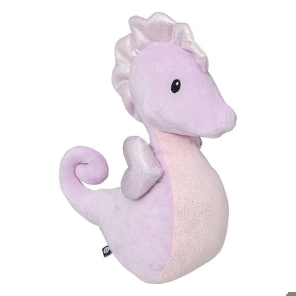 Peluche sjöhäst "Naia" H35cm rosa - Atmosphera inredningsdesign - Rosa
