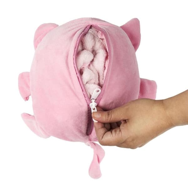 Sweat Pochon Peluche "barn" 66cm Rosa - Paris Pris
