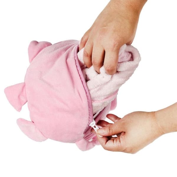 Sweat Pochon Peluche "barn" 66cm Rosa - Paris Pris