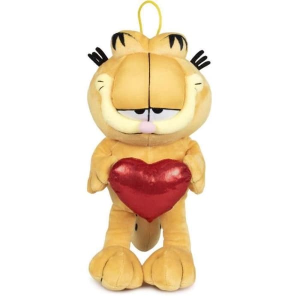 Peluche Garfield hjärta mjuk 36cm - PLAY BY PLAY - Svart - Licens Garfield