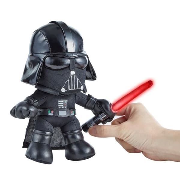 Star Wars - Darth Vader Star Wars mjukis, ca 20 cm, med ljus sabel - Mjuk leksak - Från 3 år