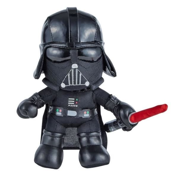 Star Wars - Darth Vader Star Wars mjukis, ca 20 cm, med ljus sabel - Mjuk leksak - Från 3 år