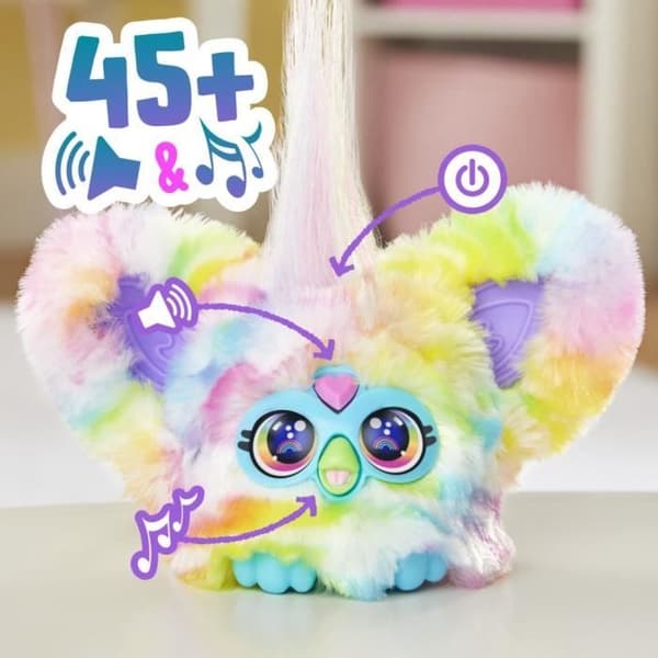 Furby Furblets Zee-Bah, Mini Electronic Plysch för flickor och pojkar, 45+ ljud, 6 år och uppåt, Series 4, Hasbro