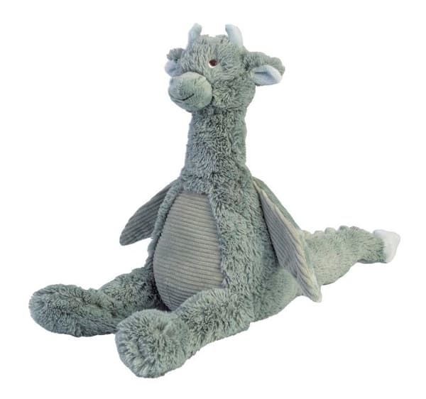 Plysdjur - Happy Horse - Drak Igelkott - 26 cm - Grön - Mjuk och fluffig