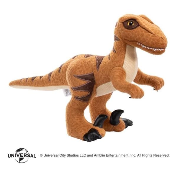 Velociraptor mjukis - Noble Collection - 25 cm - Svart - 3 år och över - Inomhus - Barn - Blandat - Plysch