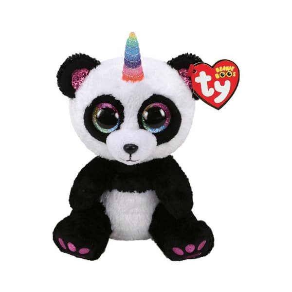 TY Beanie Boos Panda Gosedjur Paris 15 cm