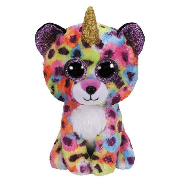TY Beanie Boo's Leopard-Unicorn gosedjur Giselle 15 cm