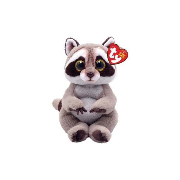 TY Beanie Babies Vaskebjørn krammelegetøj Petey 15 cm