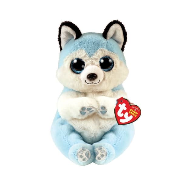 TY Beanie Babies Cuddly Toy Husky Thunder 15 cm