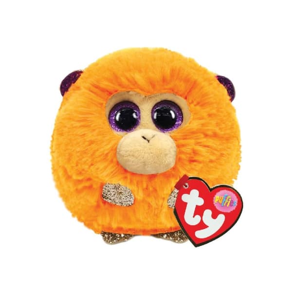 TY Puffies Cuddly Toy Monkey Coconut 8 cm