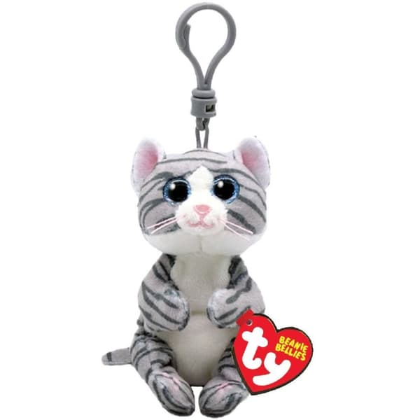 TY Beanie Babies Belies Clip Cuddly Toy Cat Mitzi 10 cm