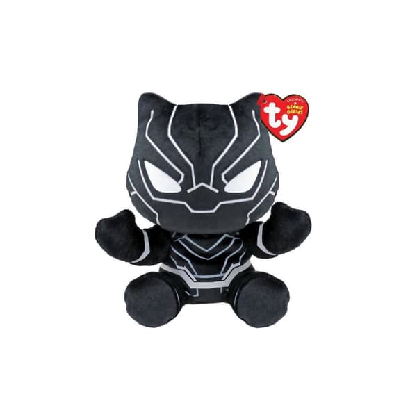 TY Beanie Babies Marvel Plush Black Panther 15 cm