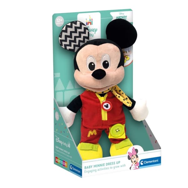 Clementoni Baby Disney Mickey Mouse Dress Up Blødt Legetøj