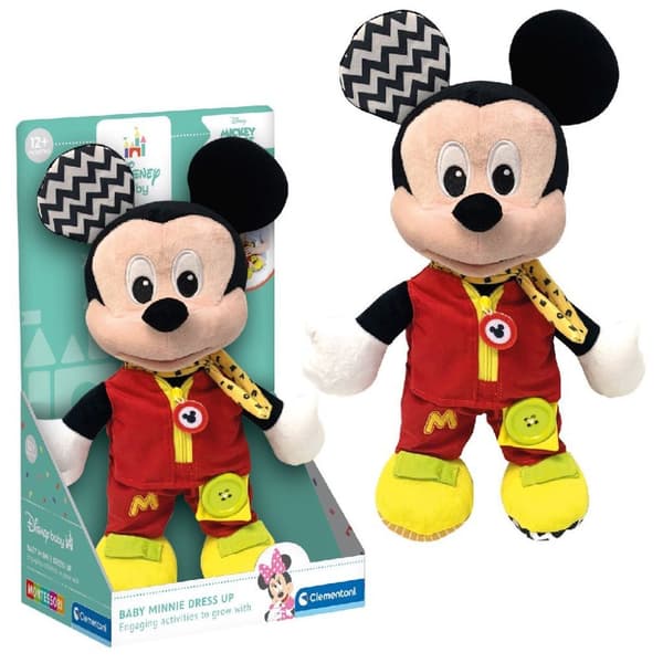 Clementoni Baby Disney Mickey Mouse Dress Up Blødt Legetøj