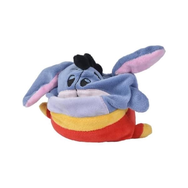 Vändbar plyschleksak - SIMBA - Nalle Puh - Gul och grå - 8 cm