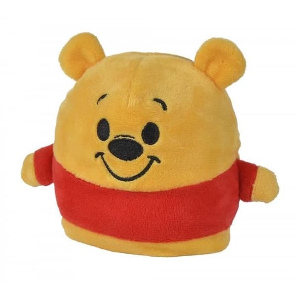Vändbar plyschleksak - SIMBA - Nalle Puh - Gul och grå - 8 cm