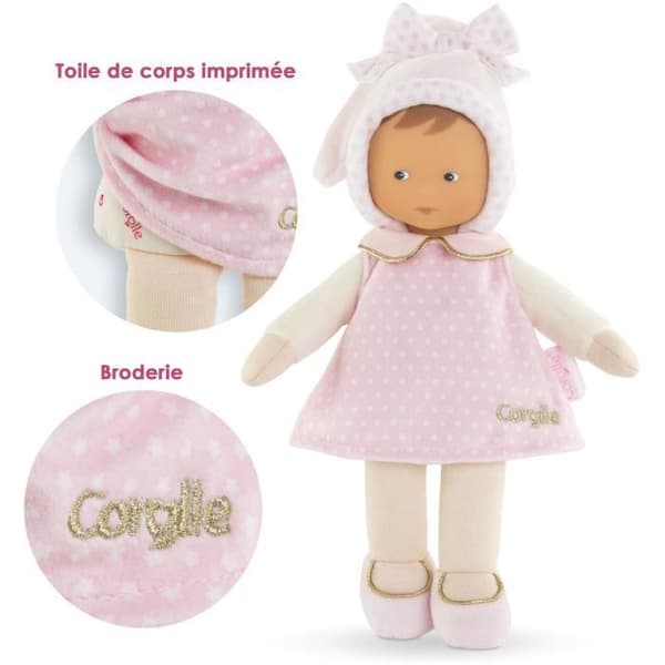 Täcke - COROLLE - Miss Rêves d'Étoiles - 25 cm - vaniljdoft - från födseln