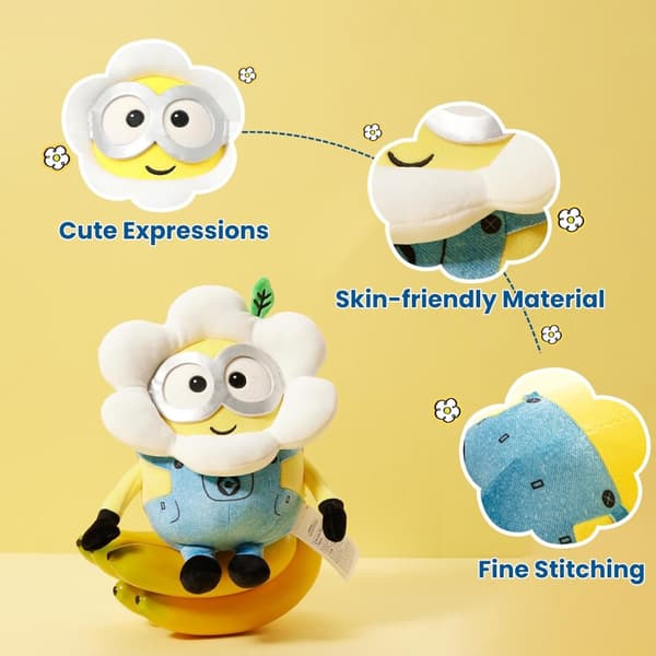 MINISO 9" Daisy Minions Tøjdyr Plys Legetøj, Søde Sovesengetøj Tøjdyr Kawaii Plys Pude Til Børn Småbørn Legetøj