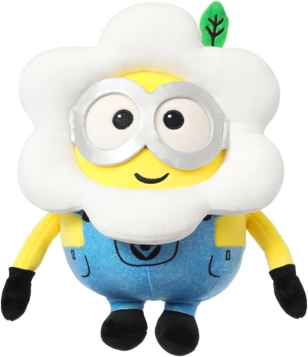 MINISO 9 ”Daisy Minions fyllda djur plyschleksaker, söta sovande sängkläder fyllda djur Kawaii plyschkudde för barn småbarnsleksaker
