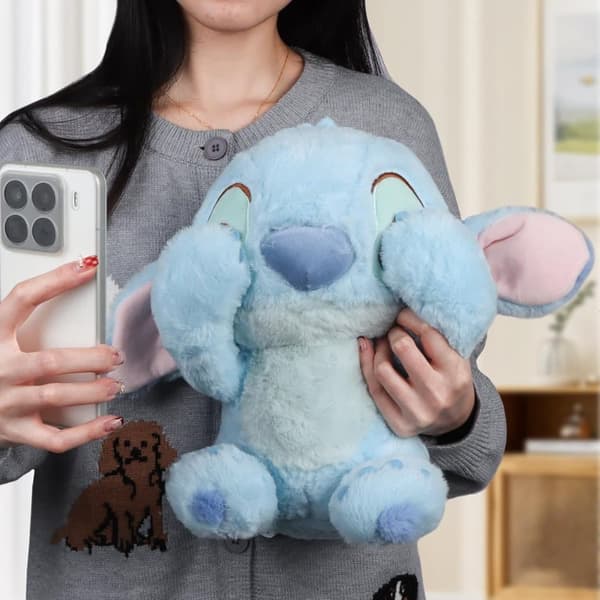 MINISO Stitch Plysdyr 32cm/12inch, Medium Lilo og Stitch Tøjdyr Hide and Seek Series Stitch Teddy til børn