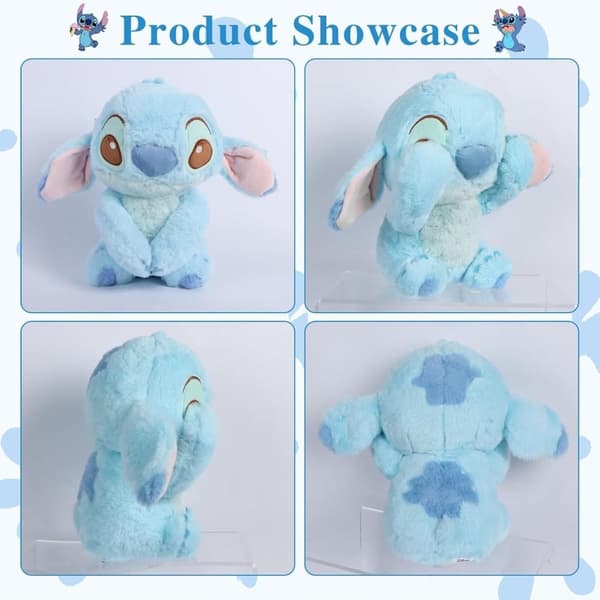 MINISO Stitch Plysdyr 32cm/12inch, Medium Lilo og Stitch Tøjdyr Hide and Seek Series Stitch Teddy til børn