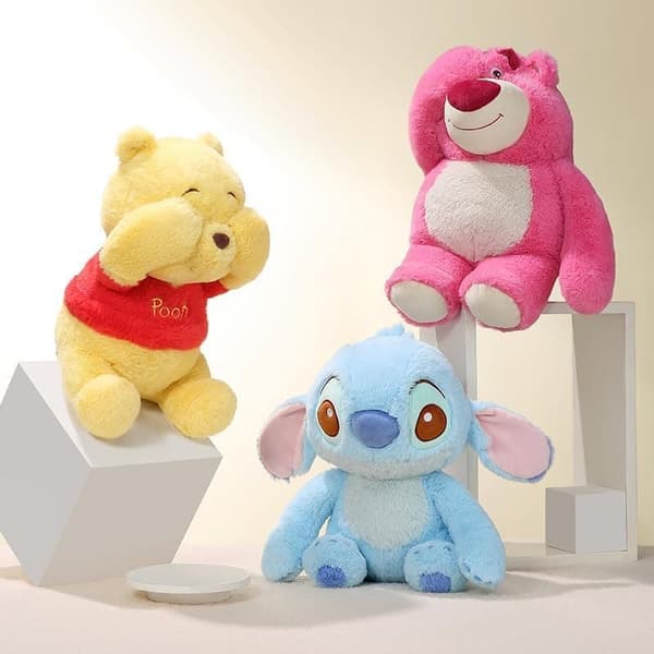 MINISO Stitch Plysdyr 32cm/12inch, Medium Lilo og Stitch Tøjdyr Hide and Seek Series Stitch Teddy til børn