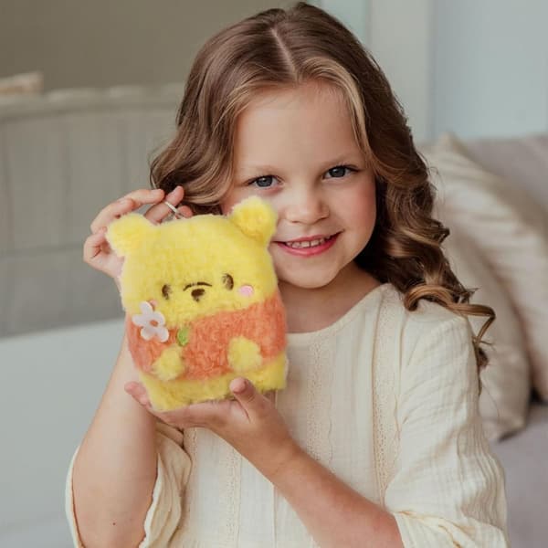 MINISO Nalle Puh plysch 17cm/6.5inch, Nalle Puh mjuk squishy plysch gosedjur, små Nalle Puh mikromallar, Disney