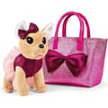Miniatyrbild 1 av 4: ChiChi LOVE Bow Fashion plyschhund - SIMBA - 20 cm - Mörkrosa och ljusrosa