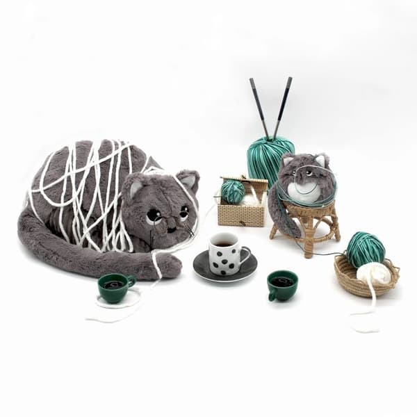 Peluche katt Miaou mamma